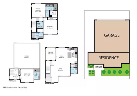 Floorplan - 142 Firefly, Irvine, CA 92618 photo 1 of 2