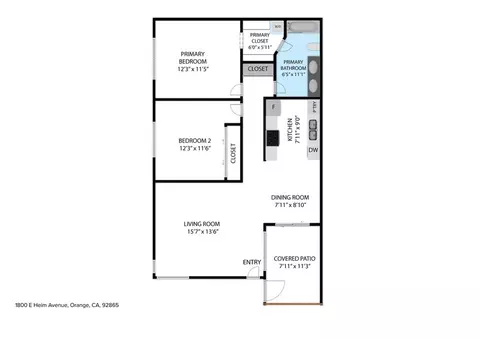 Floorplan - 1800 E Heim #29, Orange, CA 92865 photo 1 of 2