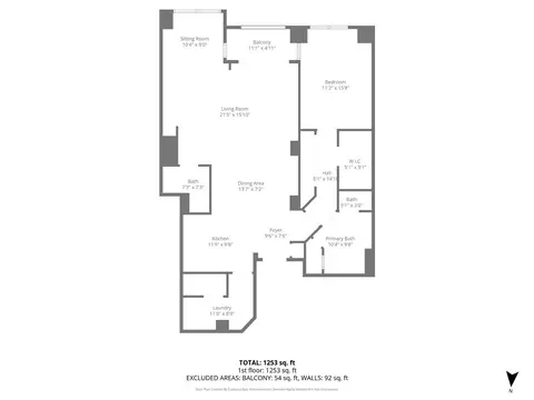 Floorplan - 525 E Seaside Way #807, Long Beach, CA 90802 photo 1 of 1
