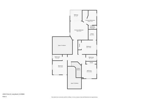 Floorplan - 4326 E Vista St, Long Beach, CA 90803 photo 2 of 3