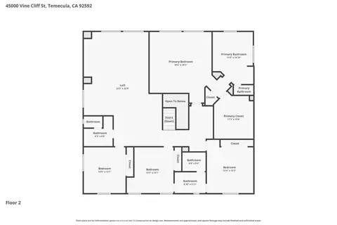 Floorplan - 45000 Vine Clf, Temecula, CA 92592 photo 1 of 1