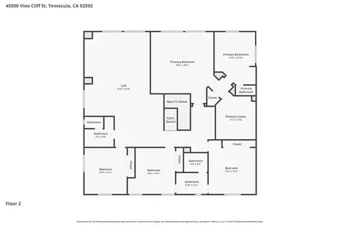 Floorplan - 45000 Vine Clf, Temecula, CA 92592 photo 2 of 2