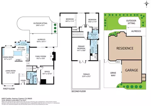 Floorplan - 6402 Cantiles Ave, Cypress, CA 90630 photo 1 of 1