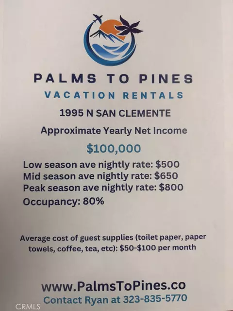 1995 N San Clemente Rd, Palm Springs, CA 92262