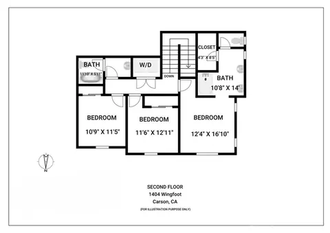 Floorplan - 1404 Wingfoot, Carson, CA 90746 photo 2 of 2