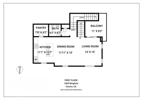 Floorplan - 1404 Wingfoot, Carson, CA 90746 photo 1 of 2