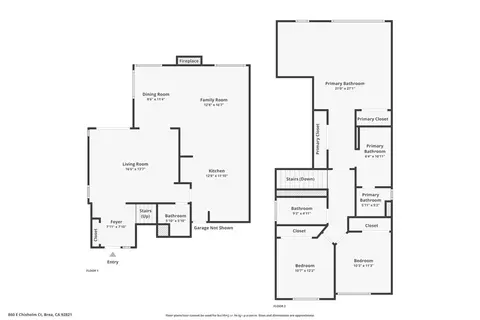 Floorplan - 860 E Chisholm Ct, Brea, CA 92821 photo 1 of 1