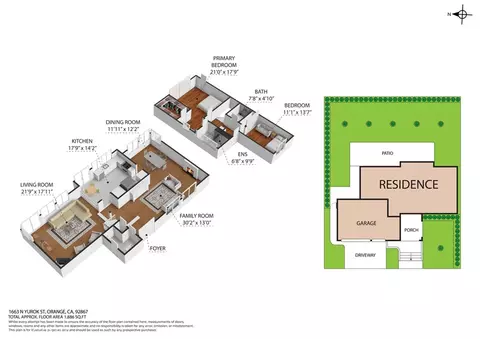 Floorplan - 1663 N Yurok, Orange, CA 92867 photo 2 of 2