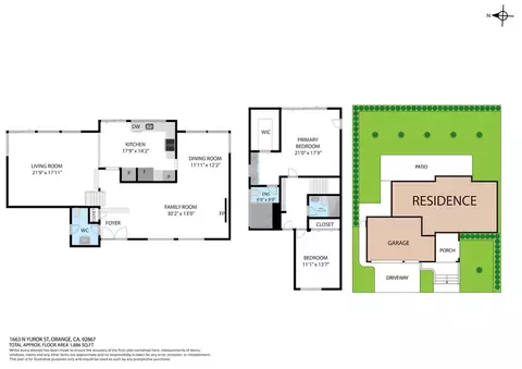 Floorplan - 1663 N Yurok, Orange, CA 92867 photo 1 of 2