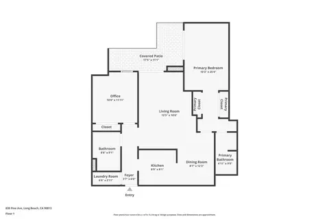 Floorplan - 838 Pine Ave #113, Long Beach, CA 90813 photo 1 of 1