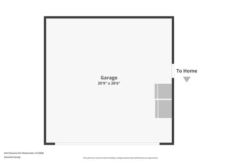 Floorplan - 6412 Shawnee, Westminster, CA 92683 photo 2 of 3