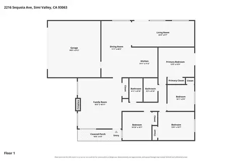 Floorplan - 2216 Sequoia, Simi Valley, CA 93063 photo 1 of 1