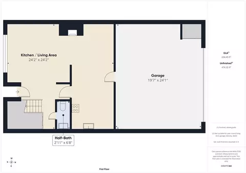 Floorplan - 9253 Walker St, Cypress, CA 90630 photo 2 of 3