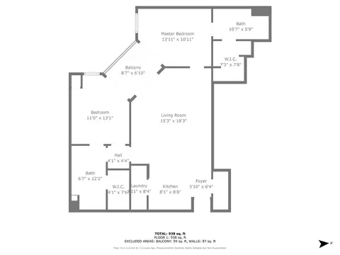 Floorplan - 388 E Ocean Blvd #1401, Long Beach, CA 90802 photo 1 of 1