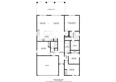 Floorplan - 7618 Baerss, Riverside, CA 92507 photo 1 of 1
