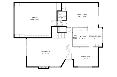 Floorplan - 1107 Grand Cyn, Brea, CA 92821 photo 1 of 3