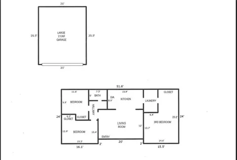 Floorplan - 735 E Wilson St, Banning, CA 92220 photo 1 of 1