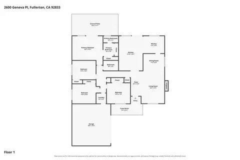 Floorplan - 2600 Geneva, Fullerton, CA 92833 photo 1 of 1