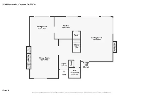 Floorplan - 5794 Maxson, Cypress, CA 90630 photo 1 of 2