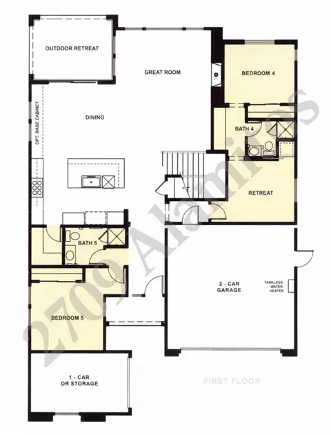 Floorplan - 2709 Alamitos Rd, Brea, CA 92821 photo 1 of 2