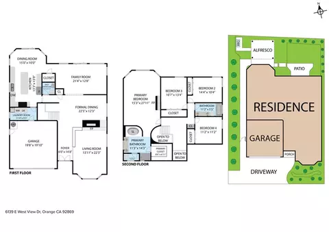 Floorplan - 6139 E West Vw, Orange, CA 92869 photo 1 of 2