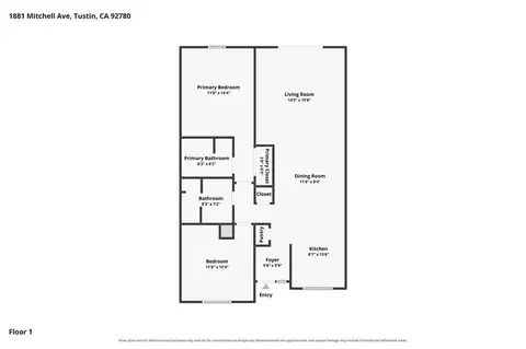 Floorplan - 1881 Mitchell, Tustin, CA 92780 photo 1 of 1