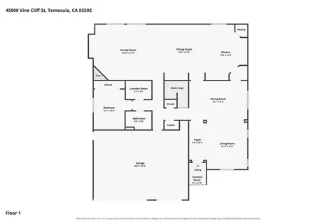 Floorplan - 45000 Vine Clf, Temecula, CA 92592 photo 1 of 2