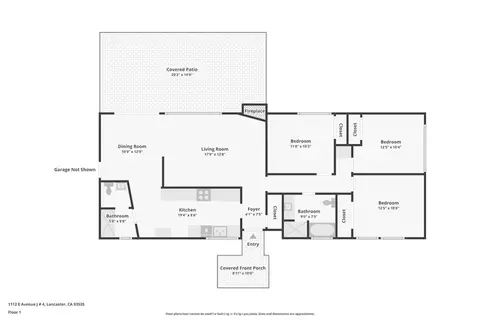 Floorplan - 1112 E Avenue J4, Lancaster, CA 93535 photo 1 of 1
