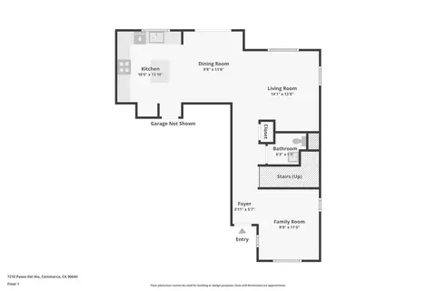 Floorplan - 7210 Paseo Del Rio, Commerce, CA 90040 photo 1 of 3