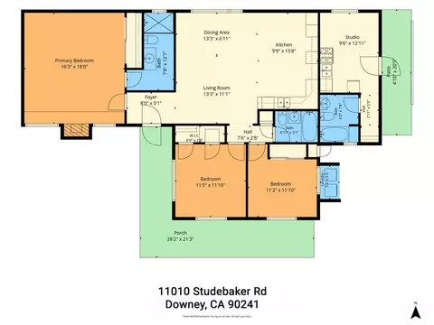Floorplan - 11010 Studebaker Rd, Downey, CA 90241 photo 1 of 1