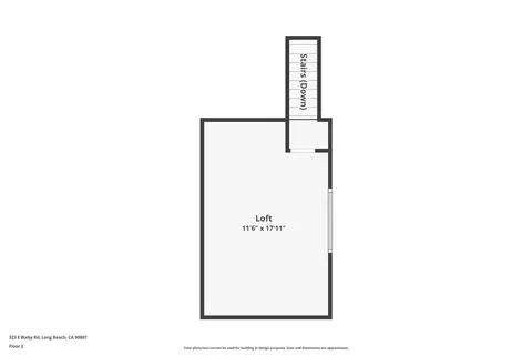 Floorplan - 323 E Bixby, Long Beach, CA 90807 photo 2 of 3