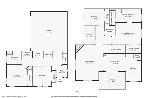 Floorplan - 2607 Grant Ave #A, Redondo Beach, CA 90278 photo 1 of 1