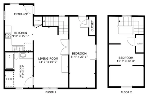 Floorplan - 513 E Meadow Ln, Big Bear City, CA 92314 photo 1 of 1