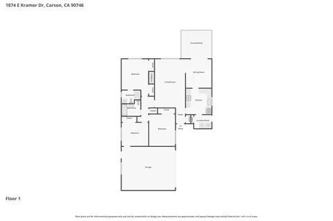 Floorplan - 1874 E Kramer Dr, Carson, CA 90746 photo 1 of 1
