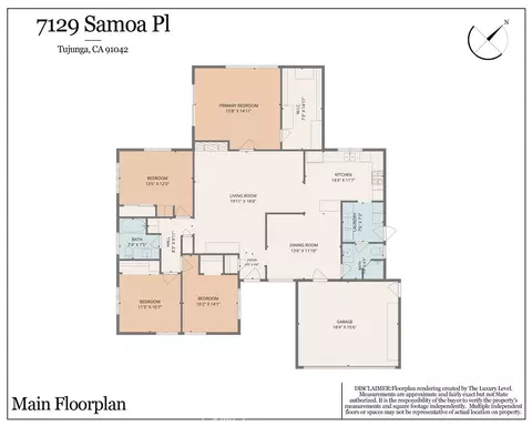 Floorplan - 7129 Samoa Pl, Tujunga, CA 91042 photo 1 of 1