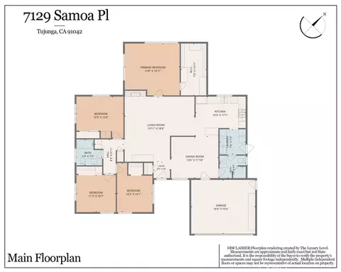 Floorplan - 7129 Samoa Pl, Tujunga, CA 91042 photo 1 of 1