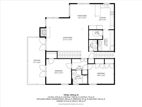 Floorplan - 930 Suffolk St, Cambria, CA 93428 photo 1 of 3