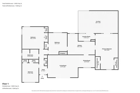 Floorplan - 545 Cedar, Red Bluff, CA 96080 photo 2 of 3
