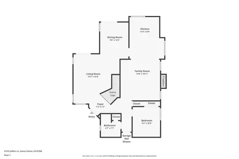 Floorplan - 21741 Jeffers Ln, Saugus, CA 91350 photo 2 of 3