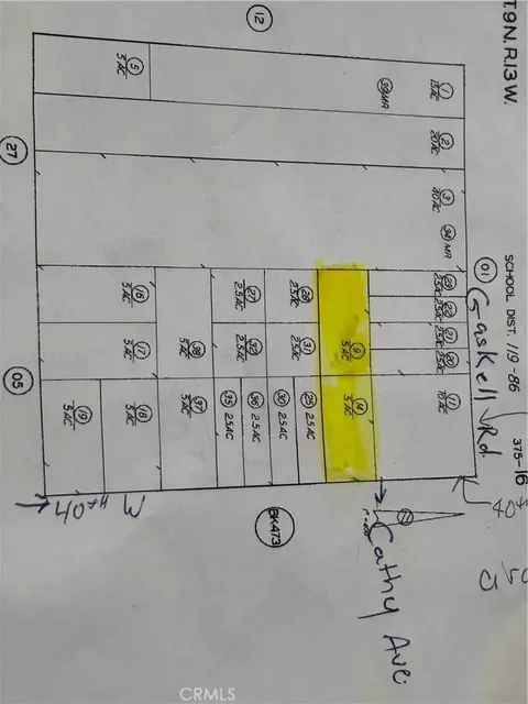 0 40th St West And Cathy Ave, Rosamond, CA 93560