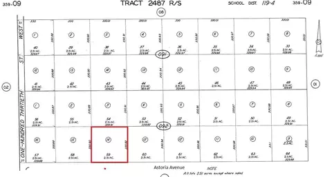 0 Astoria Ave And 122nd St W, Unincorporated, CA 93560