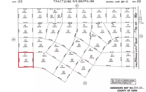 0 Dana Drive And Arguello St, California City, CA 93501