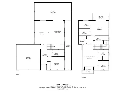 Floorplan - 8034 Fair Ave, Sun Valley, CA 91352 photo 2 of 5