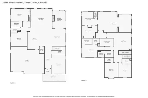 Floorplan - 22384 Riverstream Ct, Saugus, CA 91350 photo 1 of 3