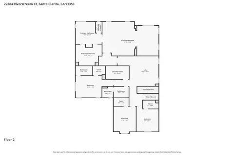 Floorplan - 22384 Riverstream Ct, Saugus, CA 91350 photo 2 of 3