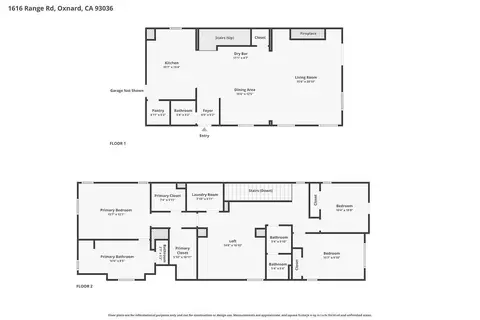 Floorplan - 1616 Range Rd, Oxnard, CA 93036 photo 3 of 3