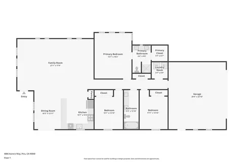 Floorplan - 4066 Aurora, Piru, CA 93040 photo 1 of 1