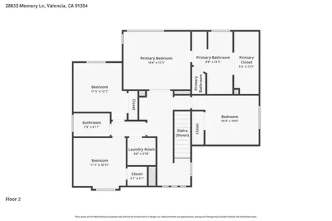 Floorplan - 28033 Memory Ln, Valencia, CA 91354 photo 2 of 2