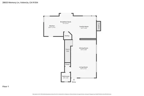 Floorplan - 28033 Memory Ln, Valencia, CA 91354 photo 1 of 2