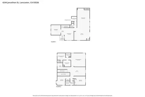 Floorplan - 4244 Jonathon, Lancaster, CA 93536 photo 1 of 3
